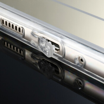Silikonový zrcadlový ochranný obal pro Huawei Y6 2019 - stříbrný