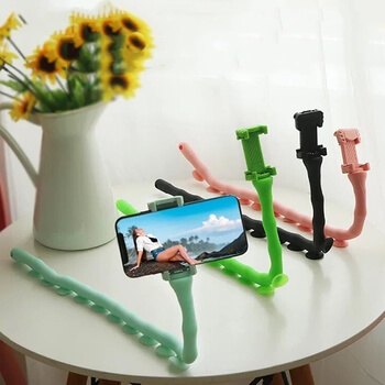 Multifunkční selfie univerzální držák a stativ s přísavkami pro smartphony GoPro kamery a další - modrý