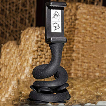 Multifunkční selfie univerzální držák a stativ s přísavkami pro smartphony GoPro kamery a další - černý