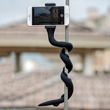 Multifunkční selfie univerzální držák a stativ s přísavkami pro smartphony GoPro kamery a další - černý