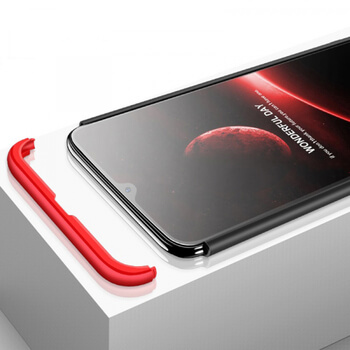 Ochranný 360° celotělový plastový kryt pro Samsung Galaxy A70 A705F - červený