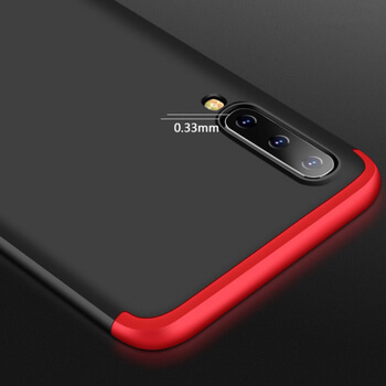 Ochranný 360° celotělový plastový kryt pro Samsung Galaxy A70 A705F - červený