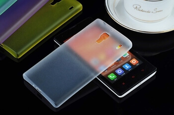 Ultratenký plastový kryt pro Xiaomi Hongmi Redmi 1S - žlutý