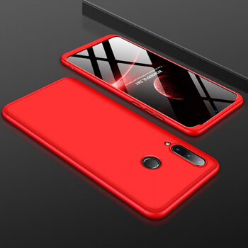 Ochranný 360° celotělový plastový kryt pro Huawei P30 Lite - červený