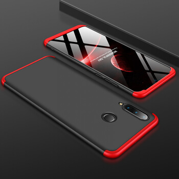 Ochranný 360° celotělový plastový kryt pro Huawei P30 Lite - červený