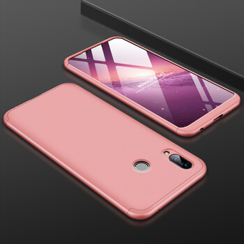 Ochranný 360° celotělový plastový kryt pro Huawei Y6 2019 - růžový