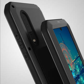 EXTRÉMNĚ odolný hliníkovo-silikonový obal pro Huawei P30 - černý