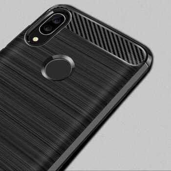 Ochranný silikonový obal karbon pro Huawei P Smart Z - černý