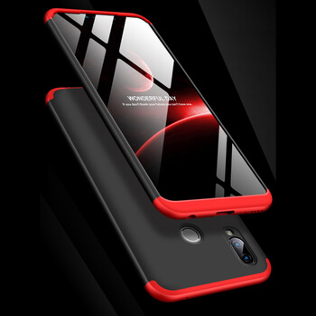 Ochranný 360° celotělový plastový kryt pro Huawei P Smart Z - červený