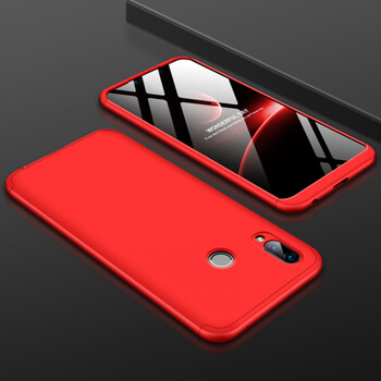 Ochranný 360° celotělový plastový kryt pro Huawei P Smart Z - červený