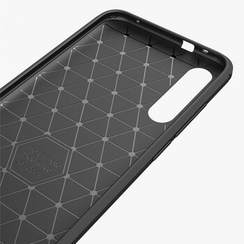 Ochranný silikonový obal karbon pro Xiaomi Mi A3 - černý