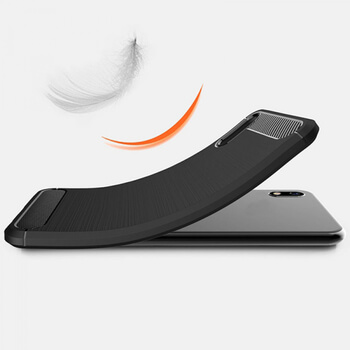 Ochranný silikonový obal karbon pro Xiaomi Redmi 7A - černý
