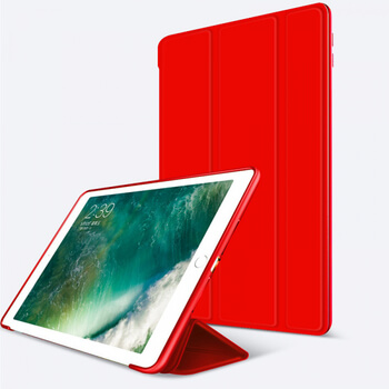 2v1 Smart flip cover + zadní silikonový ochranný obal pro Apple iPad 9.7" 2017 (5. generace) - červený