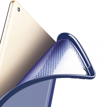 2v1 Smart flip cover + zadní silikonový ochranný obal pro Apple iPad 9.7" 2017 (5. generace) - zlatý