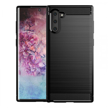 Ochranný silikonový obal karbon pro Samsung Galaxy Note 10 N970F - černý