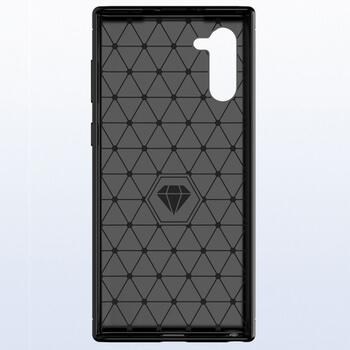 Ochranný silikonový obal karbon pro Samsung Galaxy Note 10 N970F - černý