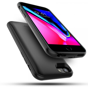 3v1 Silikonové pouzdro s externí baterií smart battery case power bank 4000 mAh pro Apple iPhone 5/5S/SE - černé