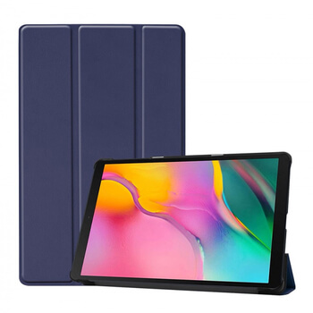 2v1 Smart flip cover + zadní plastový ochranný kryt pro Samsung Galaxy Tab A 10.1 2019 (T515) - modrý