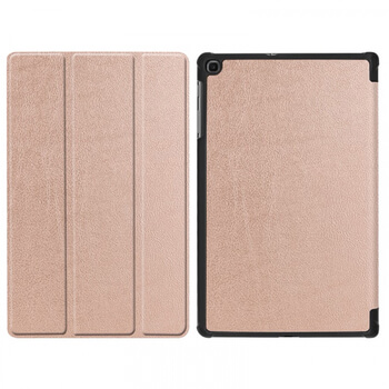 2v1 Smart flip cover + zadní plastový ochranný kryt pro Samsung Galaxy Tab A 10.1 2019 (T515) - zlatý