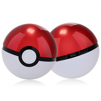 Pokémon POKEBALL LED power banka 12000 mAh - červená