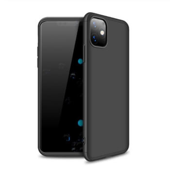 Ochranný 360° celotělový plastový kryt pro Apple iPhone 11 - černý