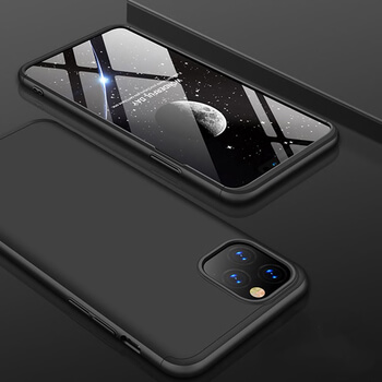 Ochranný 360° celotělový plastový kryt pro Apple iPhone 11 Pro - černý