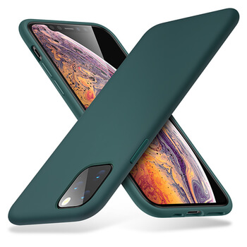 Extrapevný silikonový ochranný kryt pro Apple iPhone 11 Pro - světle zelený