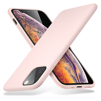 Extrapevný silikonový ochranný kryt pro Apple iPhone 11 Pro Max - růžový