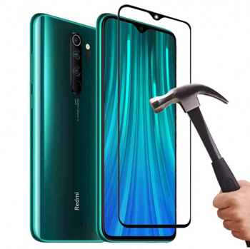 3x 3D ochranné tvrzené sklo s rámečkem pro Xiaomi Redmi Note 8 Pro - černé - 2+1 zdarma