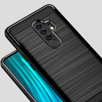 Ochranný silikonový obal karbon pro Xiaomi Redmi Note 8 Pro - černý