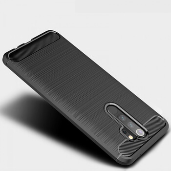 Ochranný silikonový obal karbon pro Xiaomi Redmi Note 8 Pro - černý