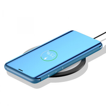 Zrcadlový plastový flip obal pro Xiaomi Redmi Note 8 Pro - zlatý