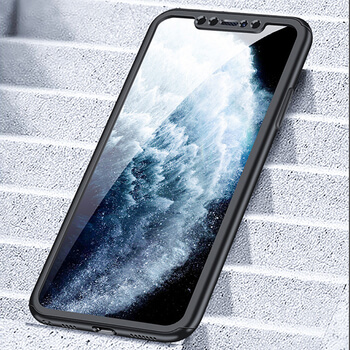 Ochranný 360° celotělový plastový kryt pro Apple iPhone 11 Pro Max - zelený