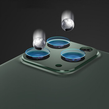 2v1 Ochranný hliníkový rámeček a ochranné sklo na zadní kameru pro Apple iPhone 11 Pro Max - stříbrný
