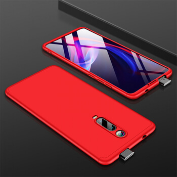 Ochranný 360° celotělový plastový kryt pro Xiaomi Redmi 8 - červený