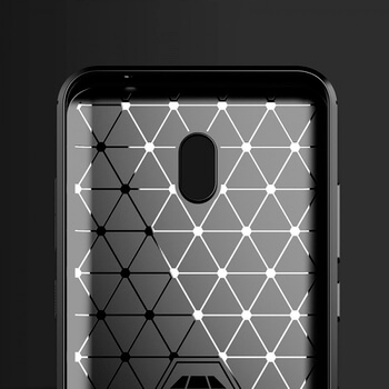 Ochranný silikonový obal karbon pro Xiaomi Redmi 8A - černý