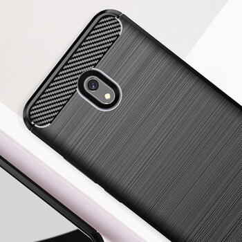 Ochranný silikonový obal karbon pro Xiaomi Redmi 8A - černý