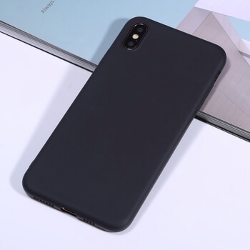 Extrapevný silikonový ochranný kryt pro Apple iPhone XS Max - černý