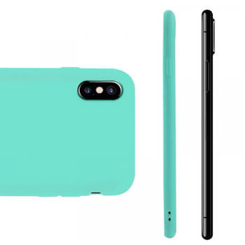 Extrapevný silikonový ochranný kryt pro Apple iPhone XS Max - světle modrý