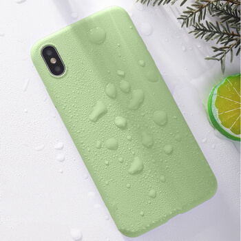 Extrapevný silikonový ochranný kryt pro Apple iPhone XS Max - tmavě zelený