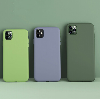 Extrapevný silikonový ochranný kryt pro Apple iPhone 11 Pro Max - tmavě zelený