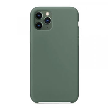 Extrapevný silikonový ochranný kryt pro Apple iPhone 11 Pro Max - tmavě zelený