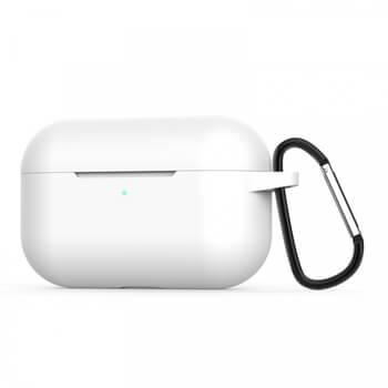 Silikonové ochranné pouzdro pro Apple AirPods Pro - bílé