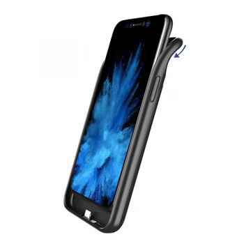 3v1 Silikonové pouzdro s externí baterií smart battery case power bank 3500 mAh pro Apple iPhone 11 Pro - černé