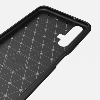 Ochranný silikonový obal karbon pro Huawei Nova 5T - černý