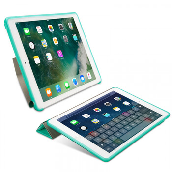2v1 Smart flip cover + zadní silikonový ochranný obal pro Apple iPad 10.2" 2019 (7. generace) - světle zelený