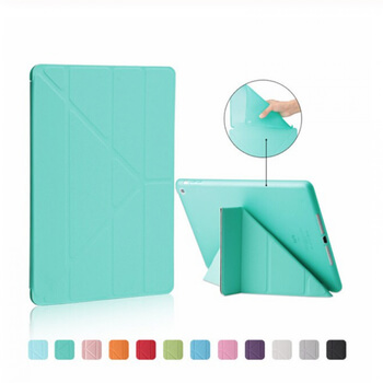 2v1 Smart flip cover + zadní silikonový ochranný obal pro Apple iPad 10.2" 2019 (7. generace) - světle zelený