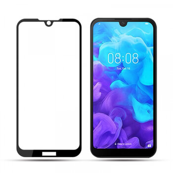 3D ochranné tvrzené sklo s rámečkem pro Huawei Y5 2019 - černé