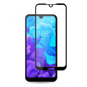 3x 3D tvrzené sklo s rámečkem pro Huawei Y5 2019 - černé - 2+1 zdarma