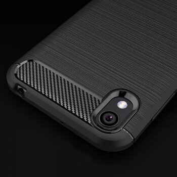 Ochranný silikonový obal karbon pro Huawei Y5 2019 - černý